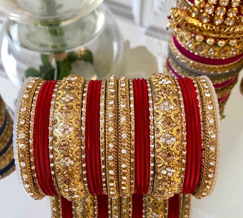 Indian Jewellery Bangles Stack Jewellery Metal Broad Kangan Perfect for Eid |Budget Collection|