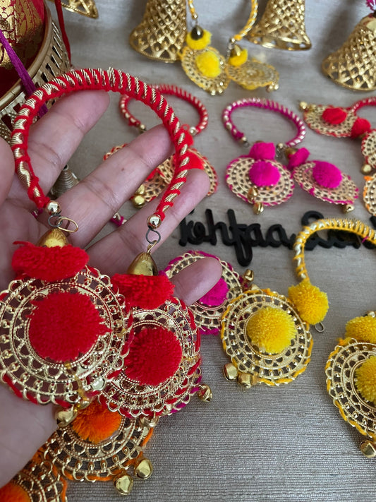 12 x Slip-on Gana Sangeet Mehndi Dholki Sangeet Ganey Ganaas Indian Wedding Bracelets Assorted colours Mehendi Mayoon Maiyan Mouli Kalava