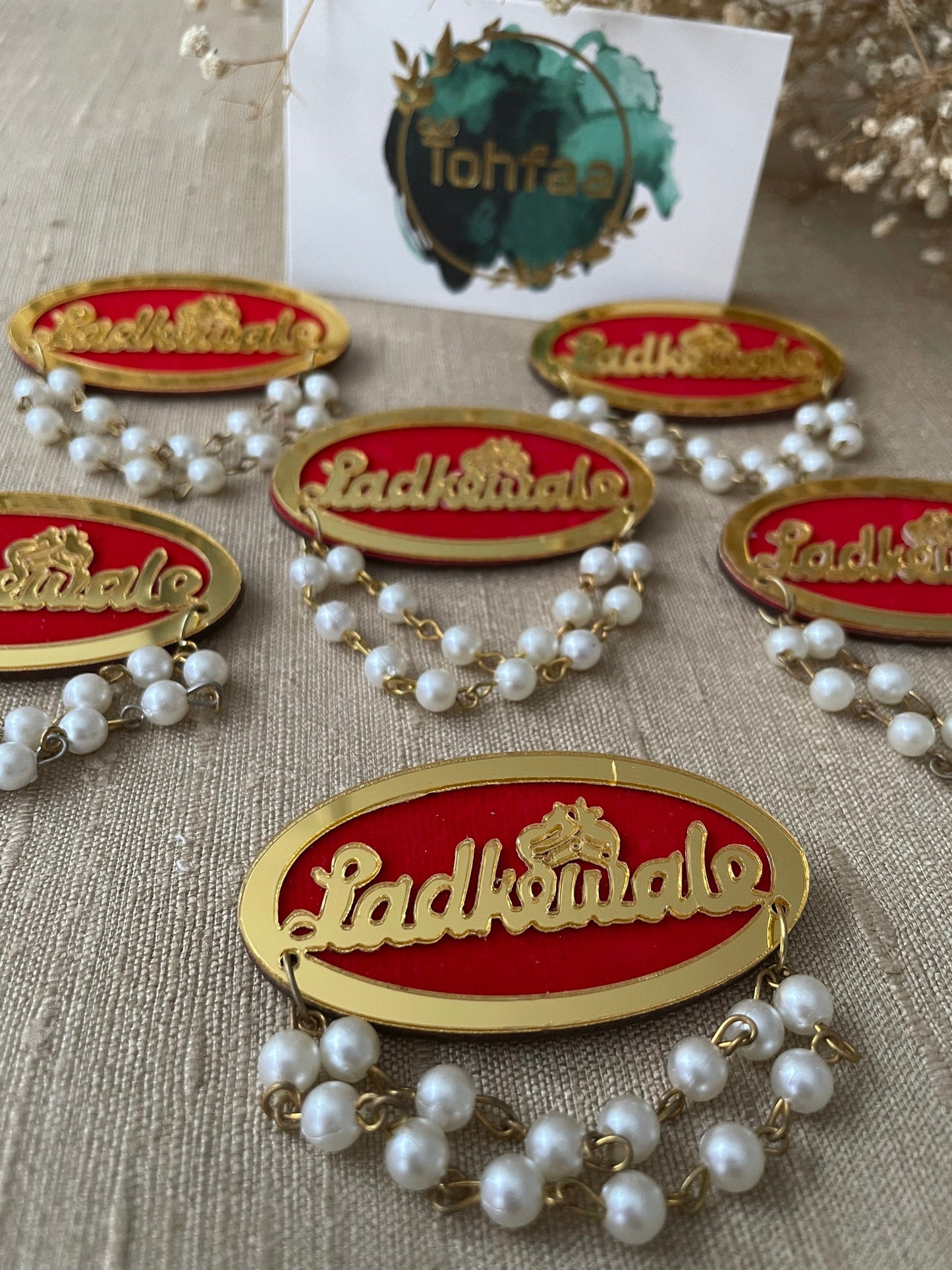 LADKEWALE Indian Wedding Brooches Grooms-side Safety Pins Glitter look Mehendi Shaadi Baraat Wedding Favors