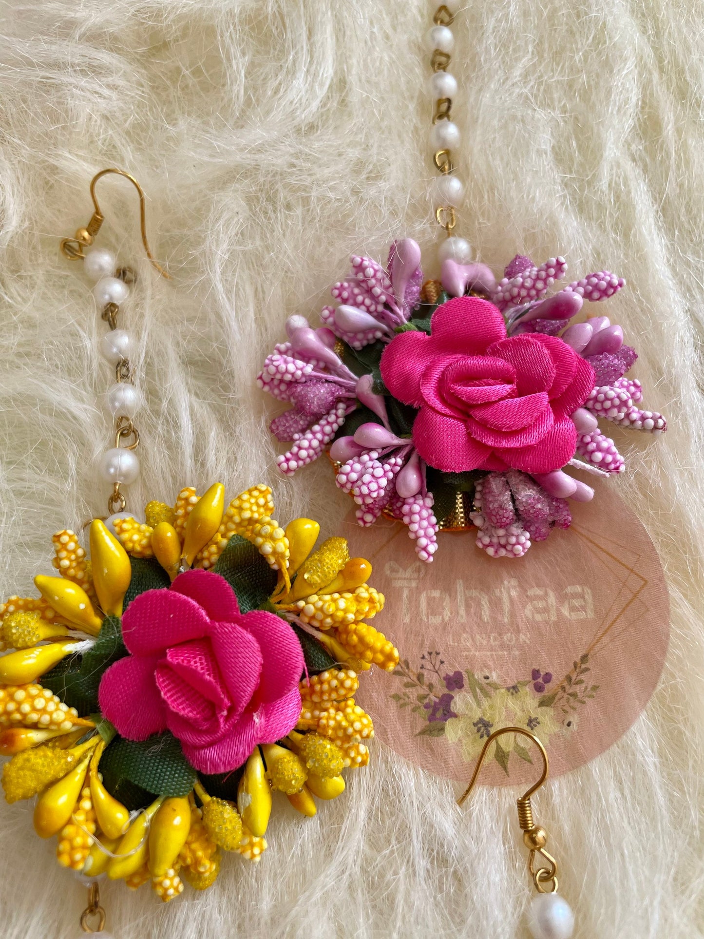50 Floral Gota Maang Tikka Wedding Dholki Mehendi Haldi Maiyaan Maiyoon Favours Return gifts