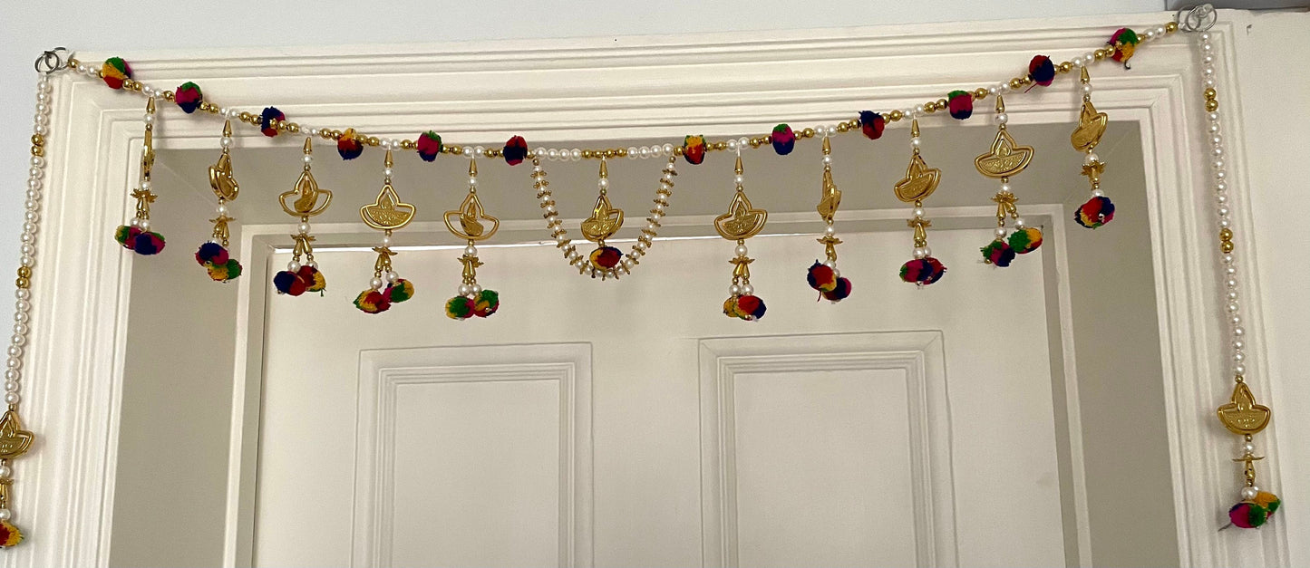 Lightweight Diya Door Toran Wall Hanging Festoon Diwali Weddings New Home House Warming Decorations