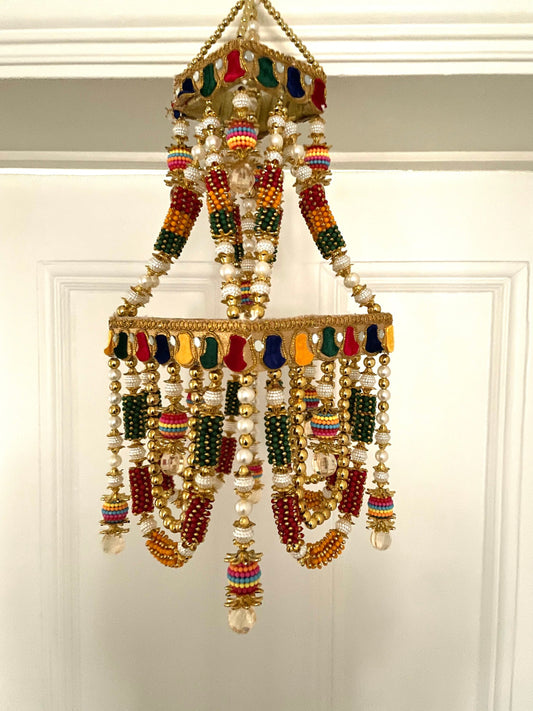 Home Decorations Jhoomar Door Hanging Pearls Beads Jhumka Style Latkan Diwalidecor Homedecor