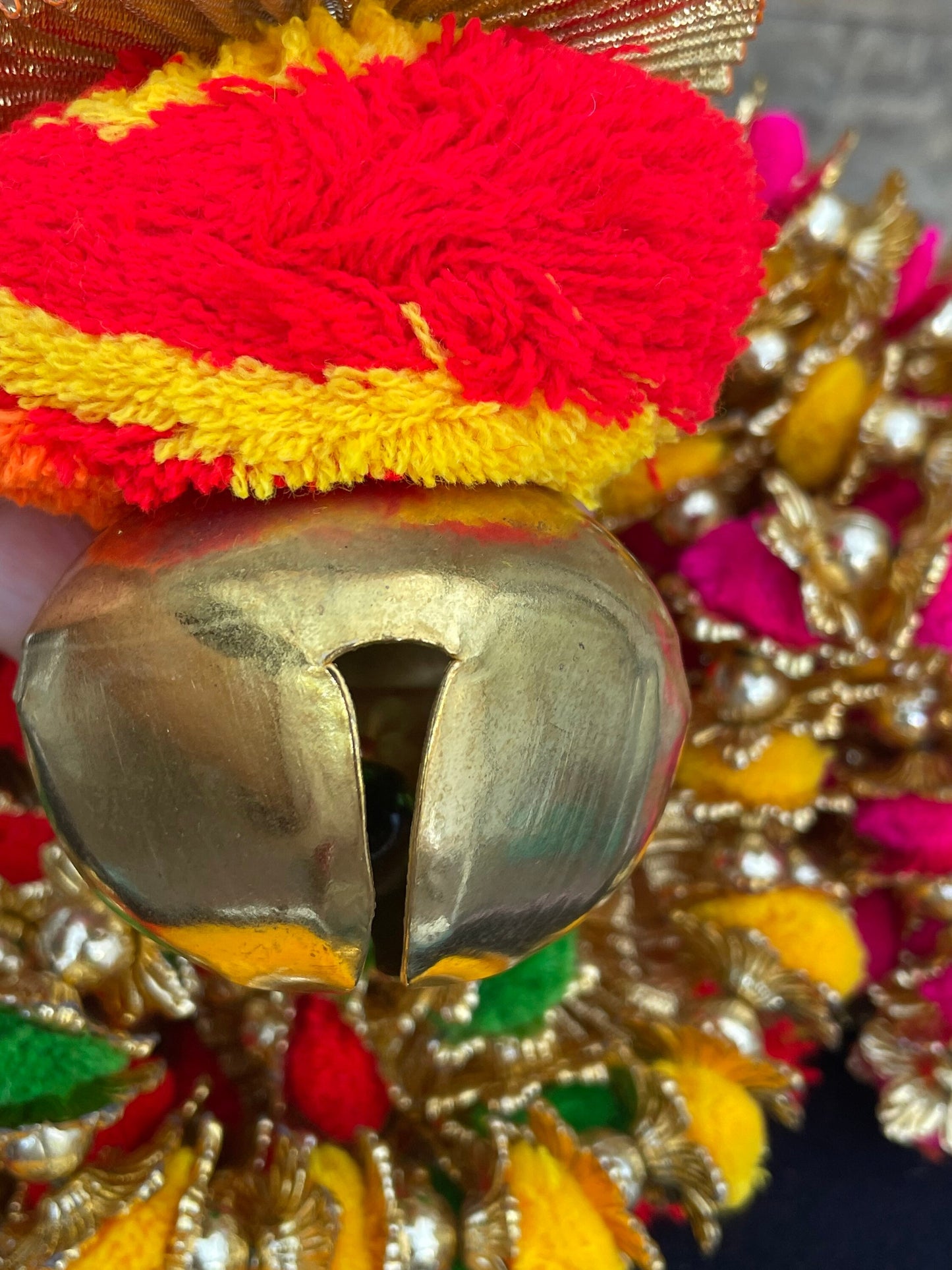 2 x Hanging Latkans for Home Decor Front Door Diwali Wedding Pom Poms Beads Bells Latkans Various Colours and Designs
