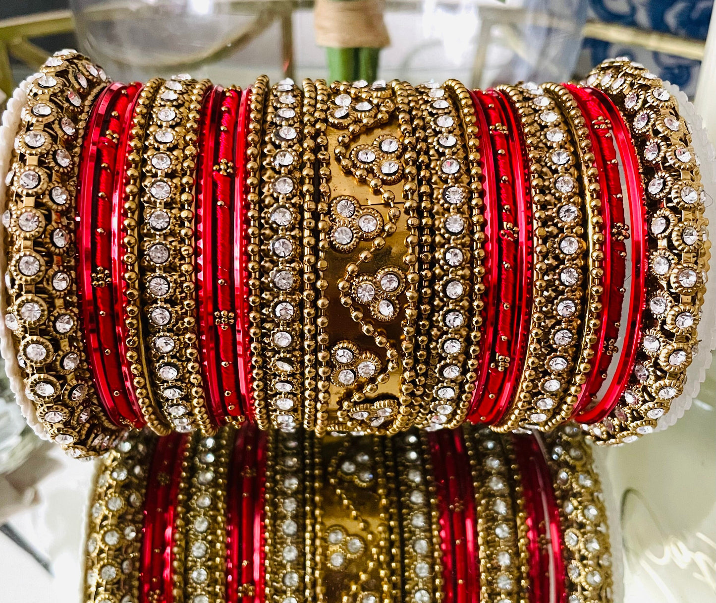 Bangle Stack Jewellery Bridal Bangle Stack Wedding Karwachauth Festive Season Dressing