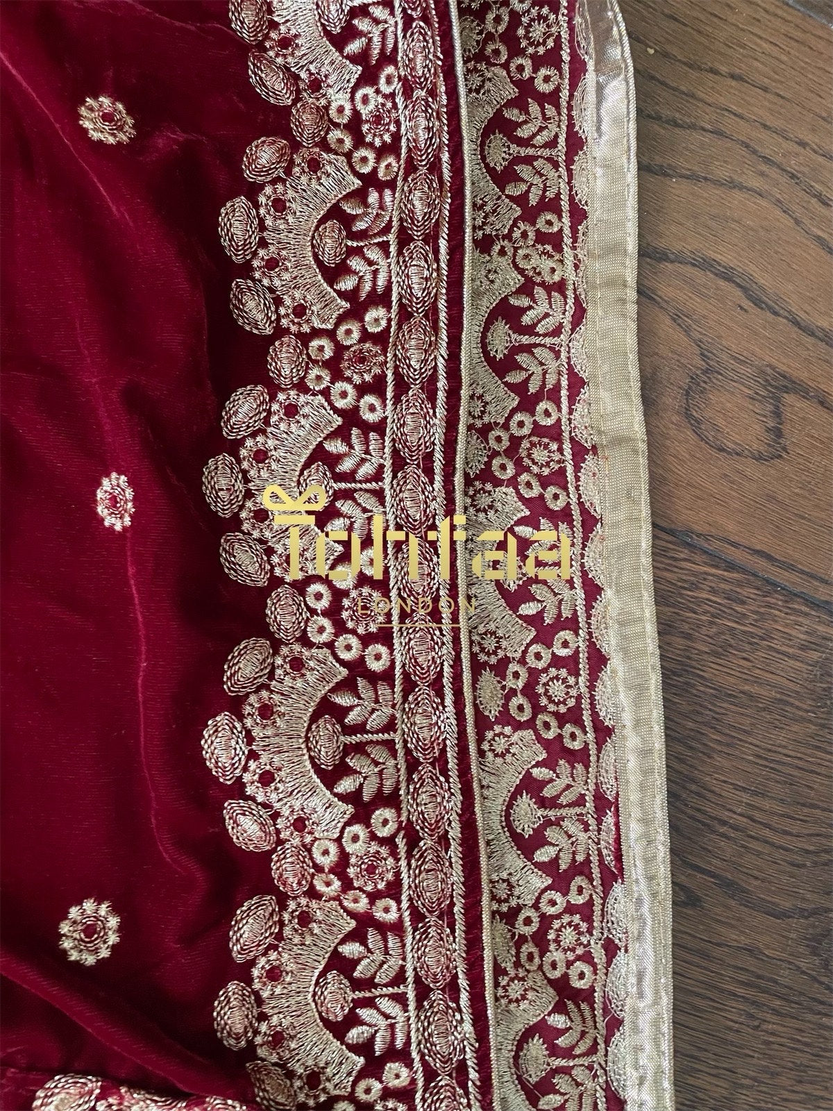 Maroon Colour Velvet Embroidered Shawl Chaddar Duppattas for Winters Weddings dressing update Salwar Kameez Lehengas Kurtis