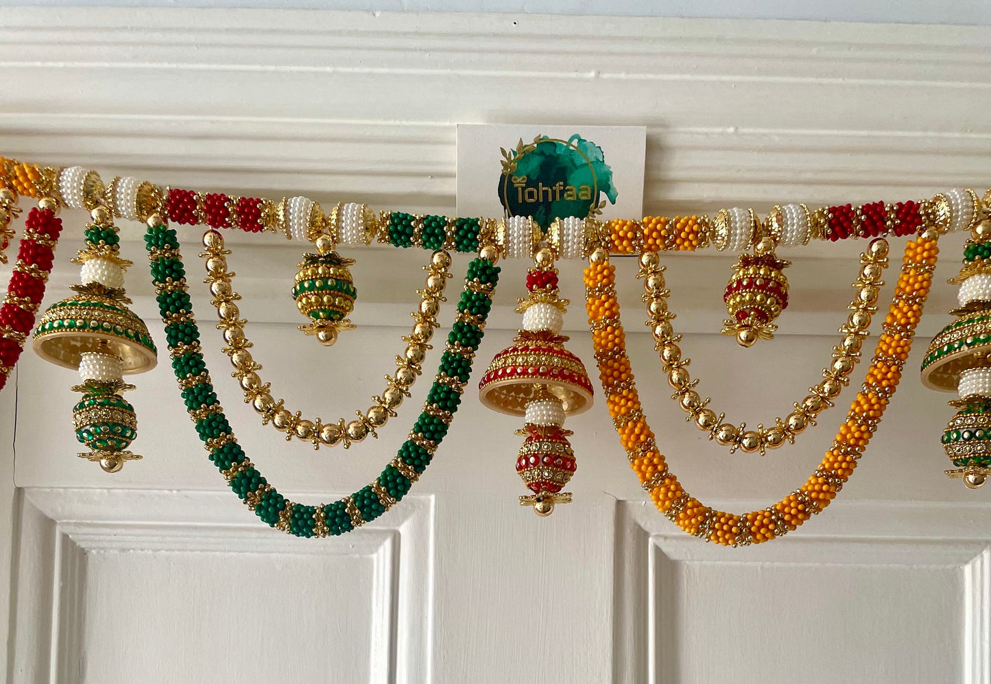 Diwali Bundle Offer- Toran| Lotus Hanging| Pom Pom latkans| Set of 12 Tea-Light holders| Jhoomar & Free Lakshmi Pagla